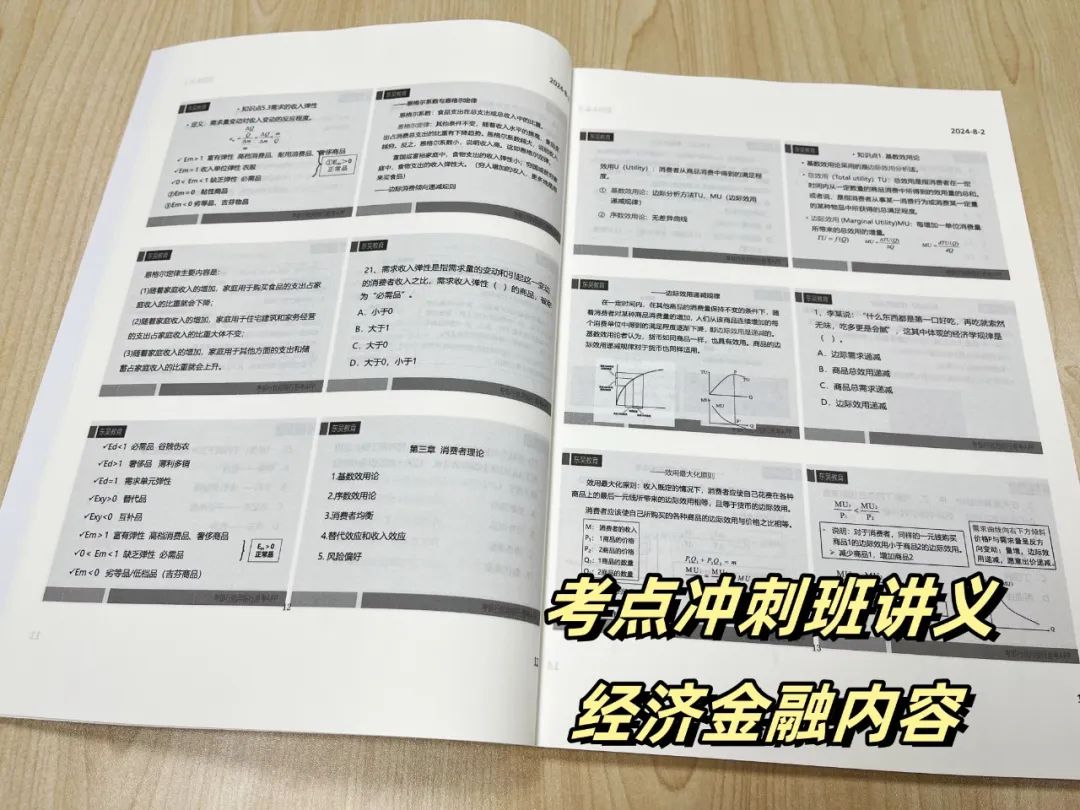 考點沖刺班課程教材一覽，助你認真復習，高效備考。